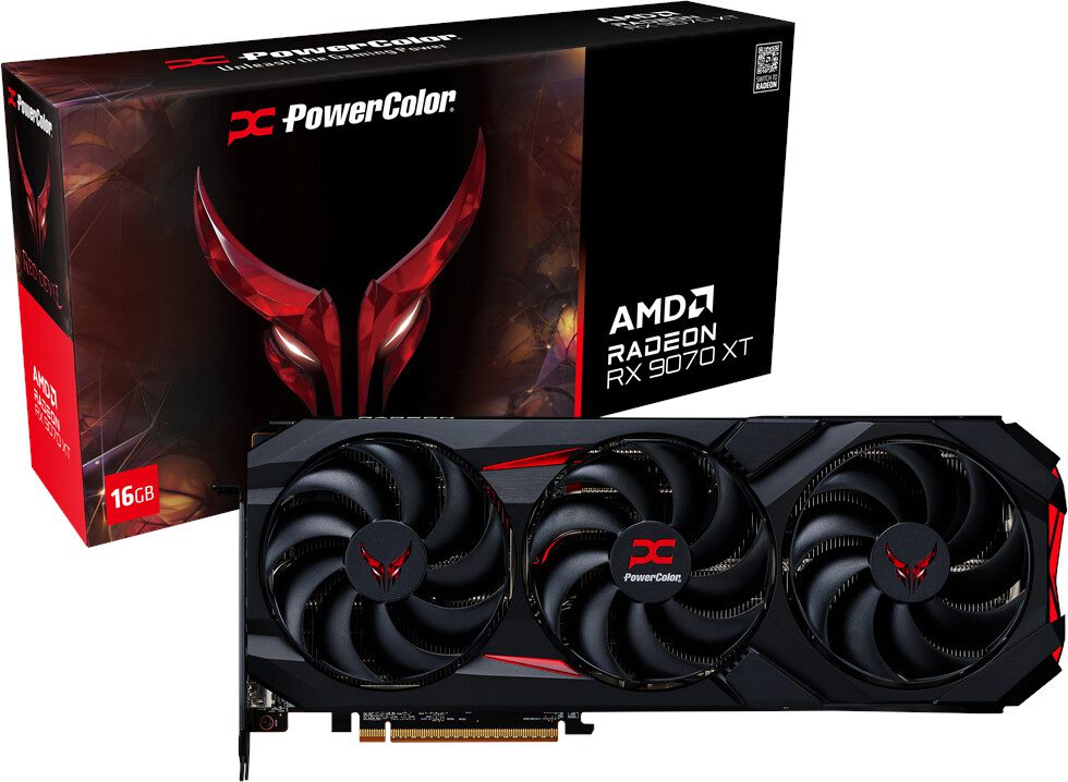 SCHEDA VIDEO PowerColor AMD RADEON RX 9070 XT Red Devil OC 16GB