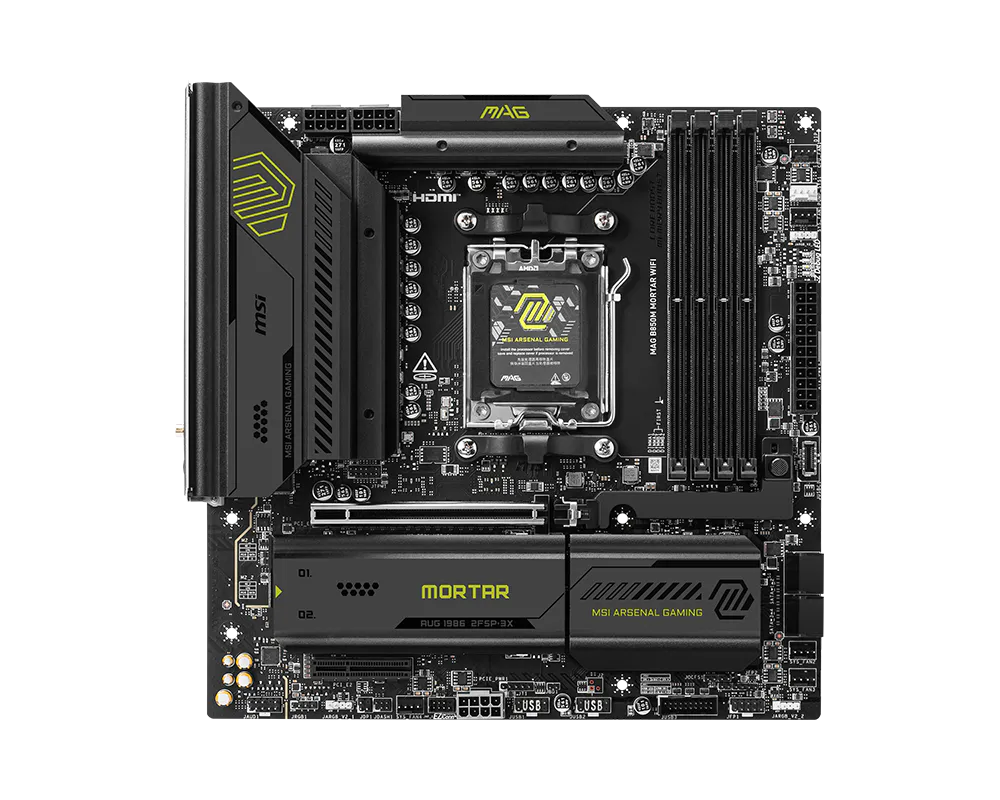 SCHEDA MADRE MSI MAG B850M MORTAR WIFI Socket AM5 micro ATX - immagine 5