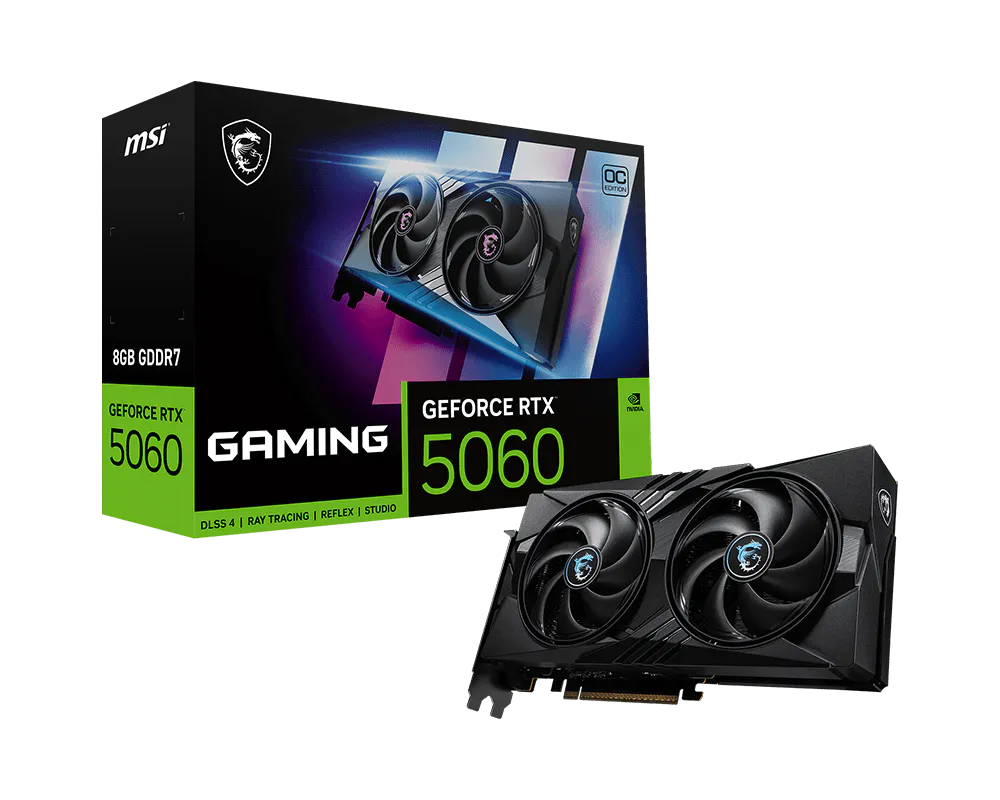 SCHEDA VIDEO MSI NVIDIA GEFORCE RTX 5060 8G GAMING OC