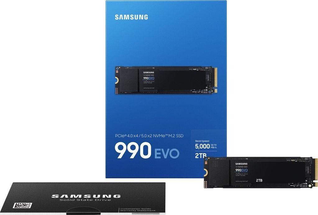 SSD Samsung 990 EVO 2TB M.2 PCI Express 4.0 NVMe V-NAND TLC - MZ-V9E2T0BW - immagine 2