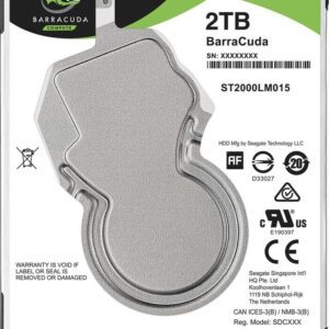 HDD Seagate BarraCuda 2TB 5400 RPM 128 MB 2.5" Serial SATA III (ST2000LM015)