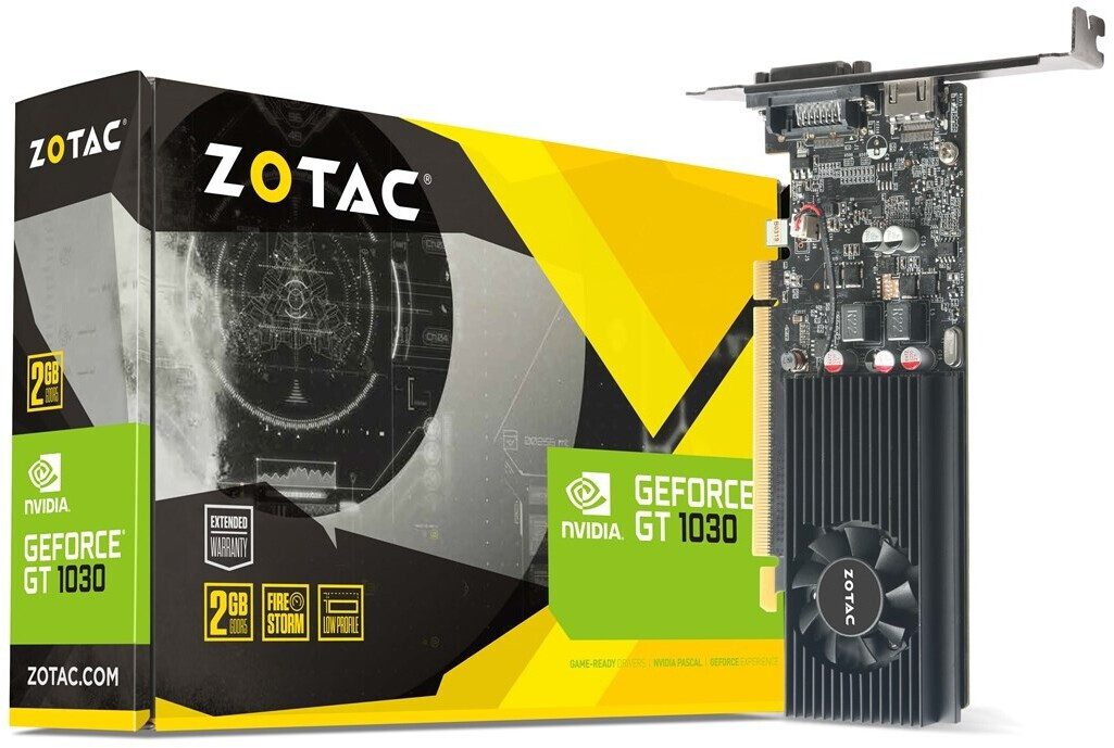 SCHEDA VIDEO Zotac NVIDIA GeForce GT 1030 2GB GDDR5 Low Profile - ZT-P10300A-10L