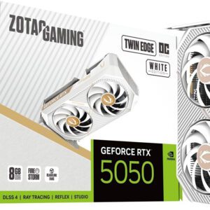 SCHEDA VIDEO Zotac NVIDIA GeForce RTX 5050 Twin Edge OC WHITE EDITION 8GB GDDR6 - ZT-B50500Q-10M