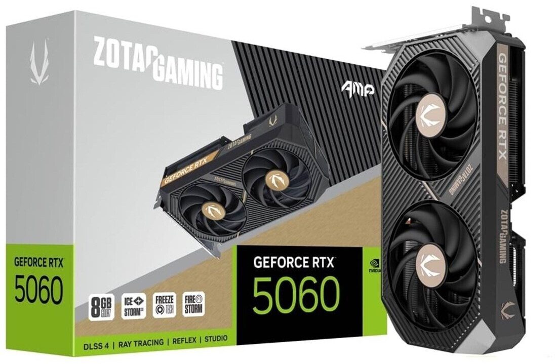 SCHEDA VIDEO Zotac NVIDIA GeForce RTX 5060 AMP 8 GB GDDR7 - ZT-B50600F-10M