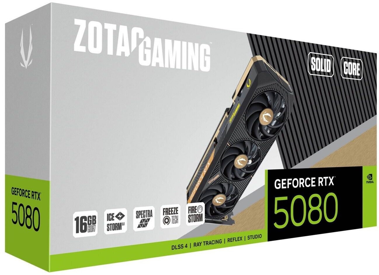 SCHEDA VIDEO ZOTAC NVIDIA GeForce RTX 5080 SOLID CORE 16GB - ZT-B50800D2-10P