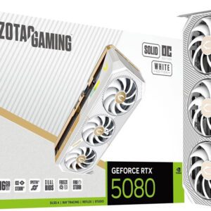 SCHEDA VIDEO Zotac NVIDIA GeForce RTX 5080 SOLID OC WHITE EDITION 16 GB GDDR7