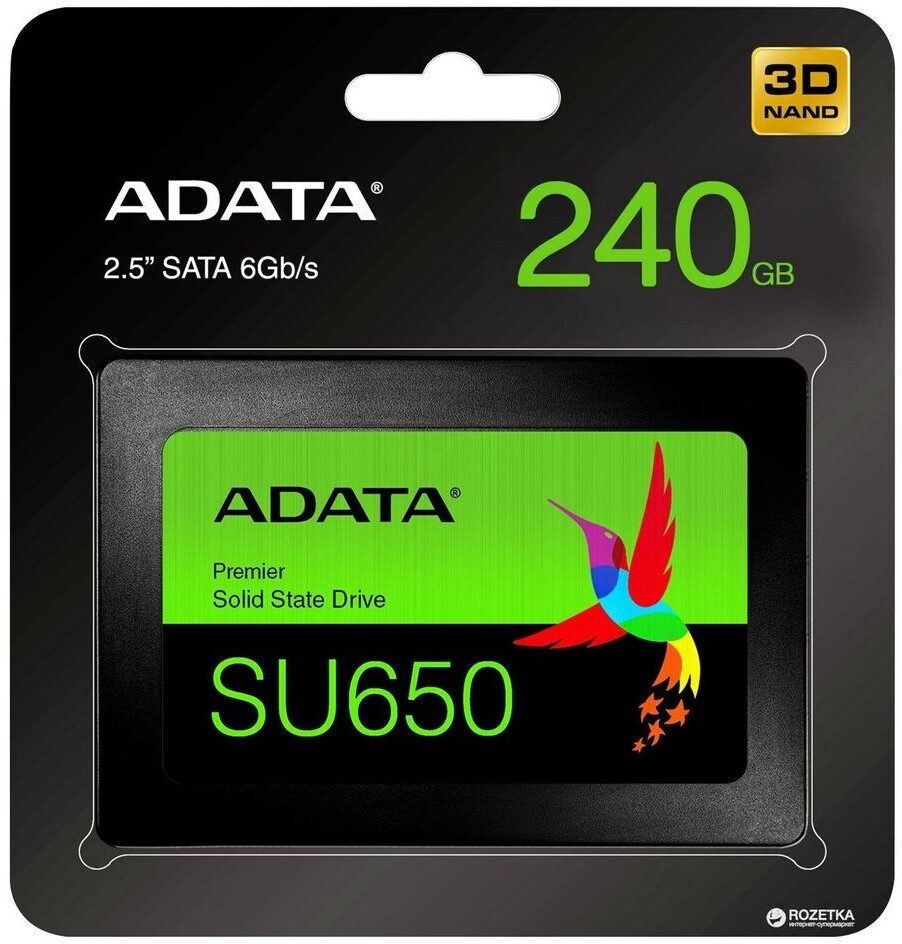 SSD ADATA Ultimate SU650 240GB 2.5" Serial SATA III SLC - ASU650SS-240GT-R - immagine 2