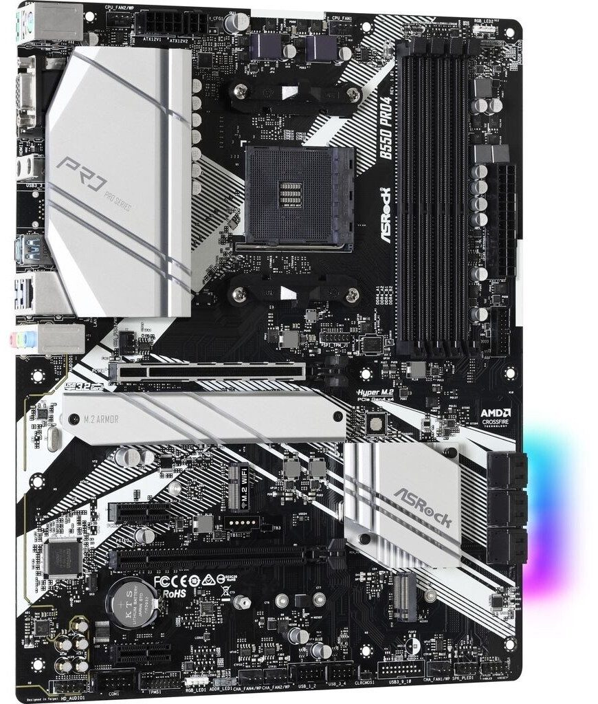SCHEDA MADRE Asrock B550 Pro4 Socket AM4 ATX - immagine 3