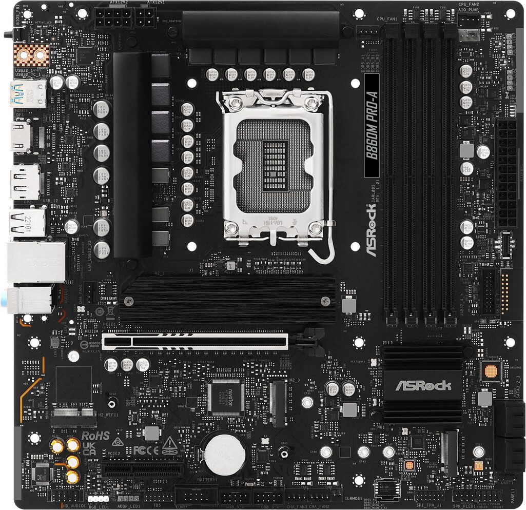 SCHEDA MADRE ASRock B860M Pro-A SOCKET 1851 - immagine 3