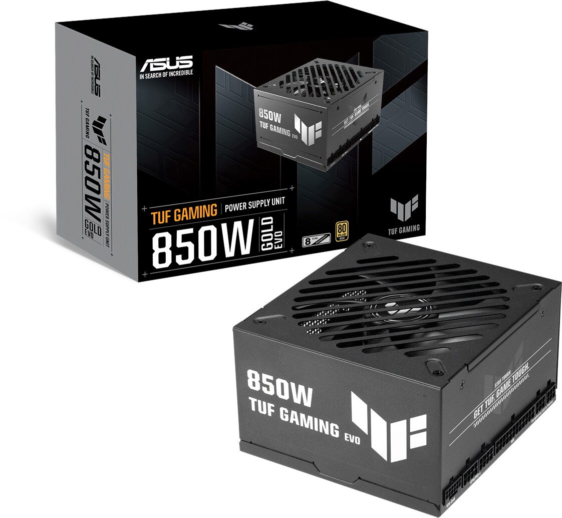 ALIMENTATORE POWER SUPPLY ASUS TUF GAMING EVO 850W 20+4 pin ATX Black 80+ GOLD 90YE00SA-B0NA00