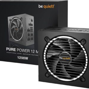 ALIMENTATORE POWER SUPPLY be quiet! PURE POWER 12M 1200W 20+4 pin ATX Black 80+ GOLD