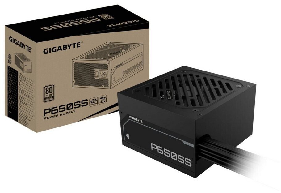 ALIMENTATORE POWER SUPPLY GIGABYTE P650SS 650W 20+4 pin ATX Black 80+ SILVER GP-P650SS