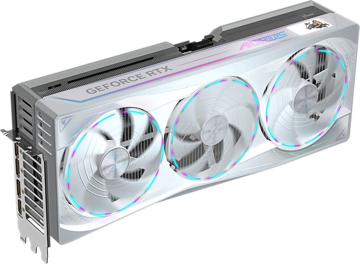 SCHEDA VIDEO GIGABYTE NVIDIA GeForce RTX 5090 AORUS MASTER ICE 32GB GDDR7 GV-N5090AORUSM ICE-32GD - immagine 8