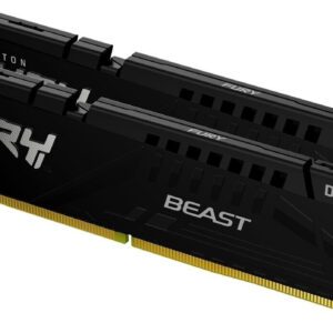 MEMORIE RAM DDR5 Kingston Technology FURY Beast 32GB 2x16GB 6000MHz DDR5 CL36 Black XMP/EXPO KF560C36BBE2K2-32