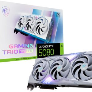 SCHEDA VIDEO MSI NVIDIA GEFORCE RTX 5080 GAMING TRIO OC WHITE 16 GB GDDR7
