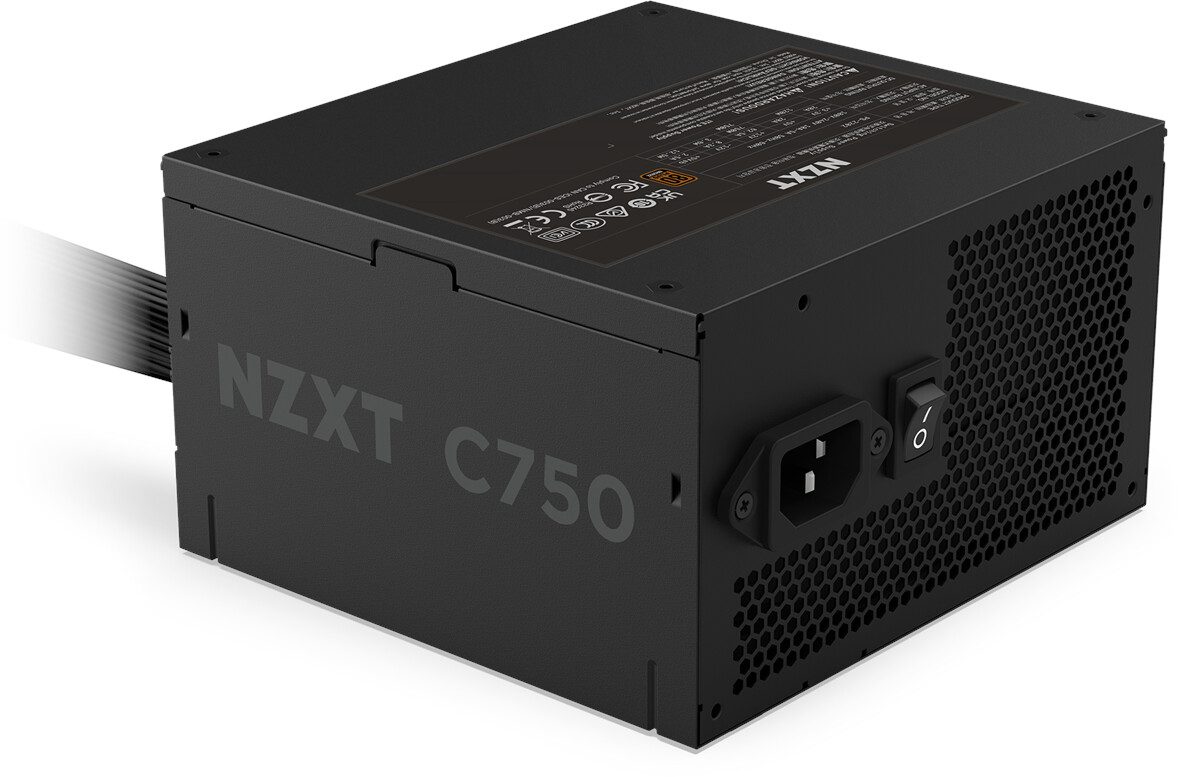 ALIMENTATORE POWER SUPPLY NZXT C750 750W 24-pin ATX Black 80+ BRONZE (PA-7B3BB-EU) - immagine 3