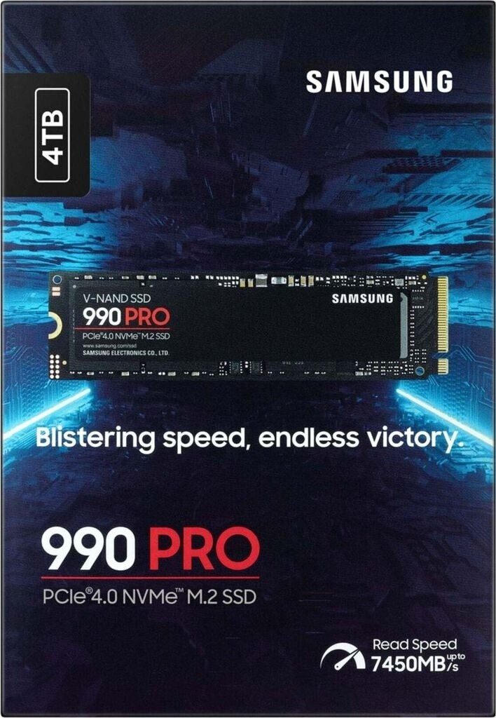 SSD Samsung 990 PRO 4TB M.2 PCI Express 4.0 NVMe V-NAND MLC - MZ-V9P4T0BW - immagine 2