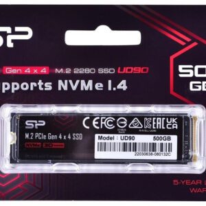 SSD Silicon Power UD90 M.2 500GB PCI Express 4.0 3D NAND NVMe - SP500GBP44UD9005