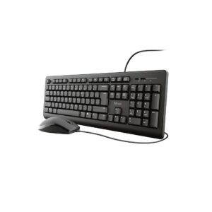 Kit Tastiera e Mouse Trust Primo Keyboard & Mouse Wired Spill-Resistant