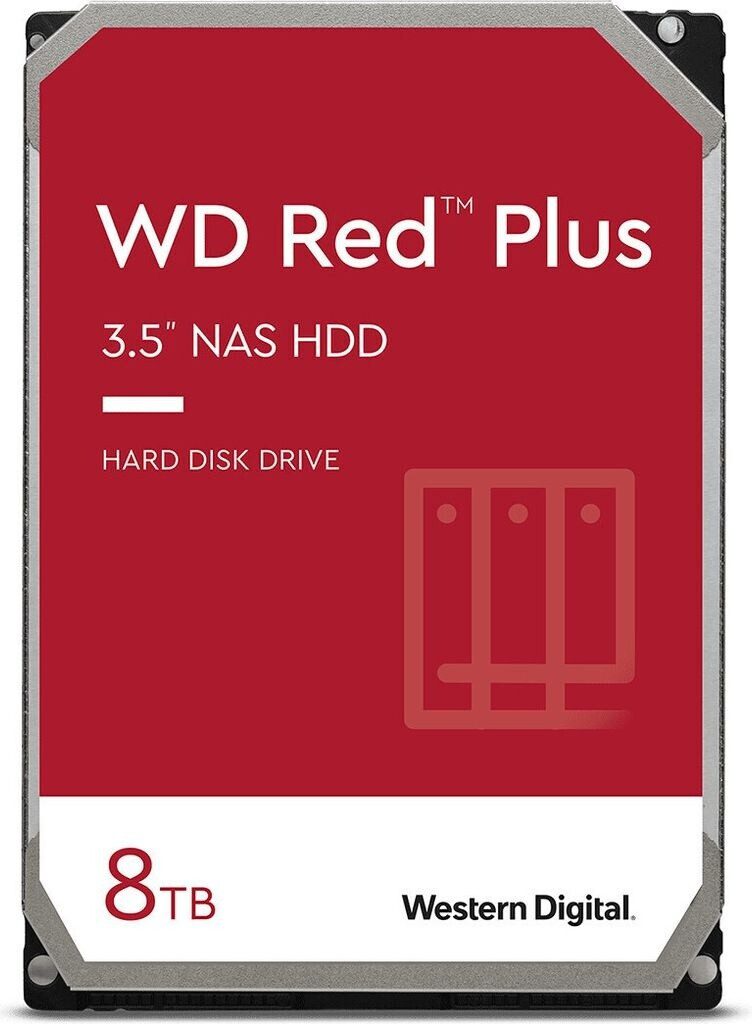 HDD Western Digital Red Plus 3.5" 8TB Serial SATA III (WD80EFPX)