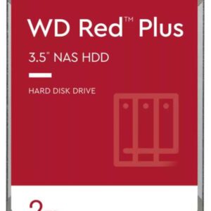 HDD Western Digital Red Plus 2TB 5400 RPM 64 MB 3.5" Serial SATA III (WD20EFPX)