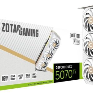 SCHEDA VIDEO Zotac GAMING NVIDIA GeForce RTX 5070 Ti SOLID CORE OC WHITE EDITION 16GB GDDR7