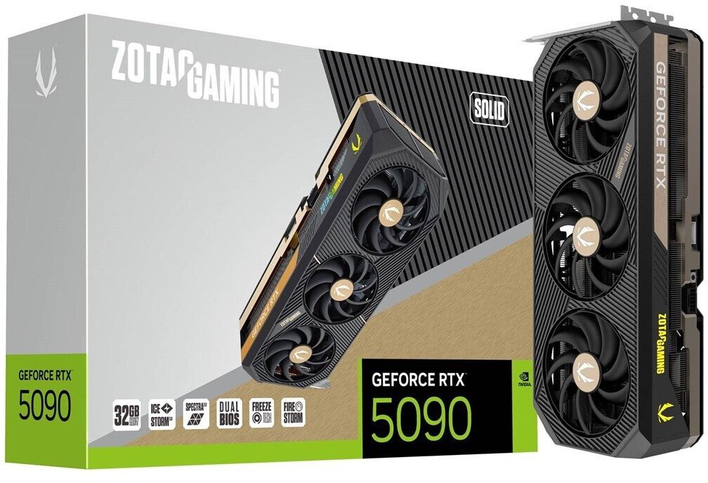 SCHEDA VIDEO Zotac GAMING NVIDIA GeForce RTX 5090 SOLID 32GB GDDR7 (ZT-B50900D-10P)