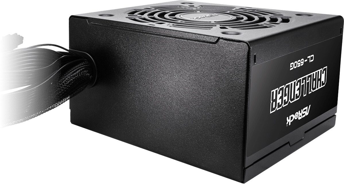 ALIMENTATORE POWER SUPPLY ASRock Challenger CL-650G 650W 80+ GOLD (90-UXC065-GNEAAA) - immagine 3