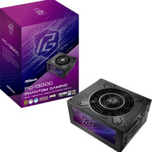 ALIMENTATORE POWER SUPPLY Asrock Phantom Gaming PG-1300G 1300W 20+4 pin ATX Black 80+ GOLD (PG-1300G)