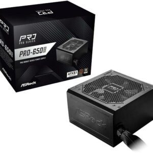 ALIMENTATORE POWER SUPPLY Asrock PRO-650B 650 W 24-pin ATX Black 80+ BRONZE (PRO-650B)