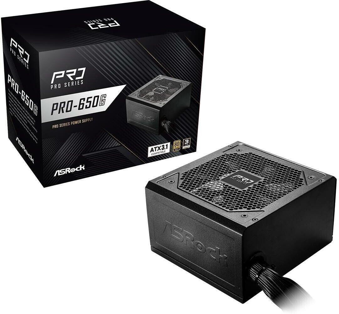 ALIMENTATORE POWER SUPPLY ASRock PRO-650G 650W 80+ Gold (90-UXR065-GNEAA2)