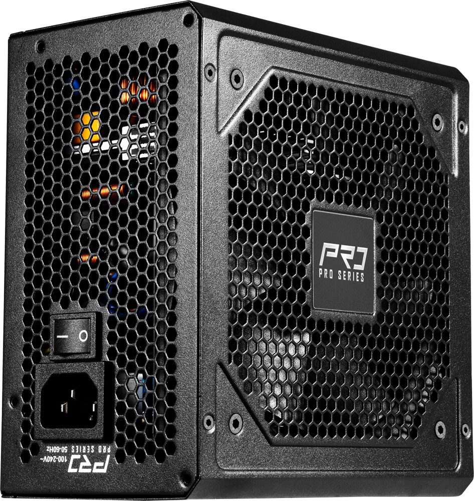 ALIMENTATORE POWER SUPPLY Asrock PRO-750B 750W 24-pin ATX Black 80+ BRONZE (PRO-750B) - immagine 4