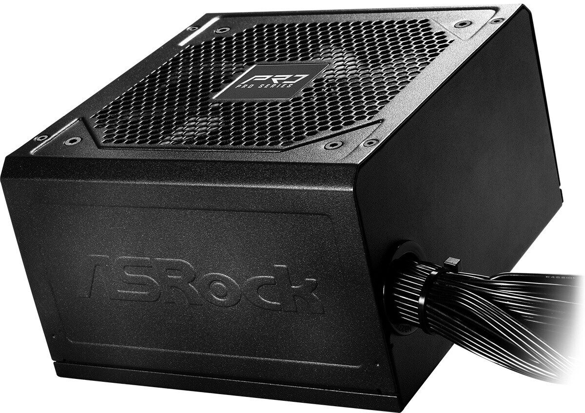 ALIMENTATORE POWER SUPPLY Asrock PRO-750B 750W 24-pin ATX Black 80+ BRONZE (PRO-750B) - immagine 2