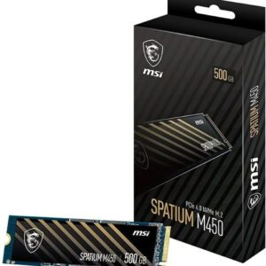SSD MSI Spatium M450 PCIe 4.0 NVMe M.2 500GB PCI Express 4.0 3D NAND (S78-440K190-P83)