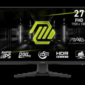 MONITOR GAMING MSI MAG 272F 27'' FHD 1920x1080 200Hz FLAT RAPID IPS
