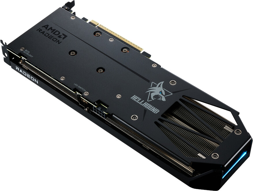Scheda video PowerColor Hellhound Radeon RX 9060 XT 8GB GDDR6 - RX9060XT 8G-L/OC - immagine 3