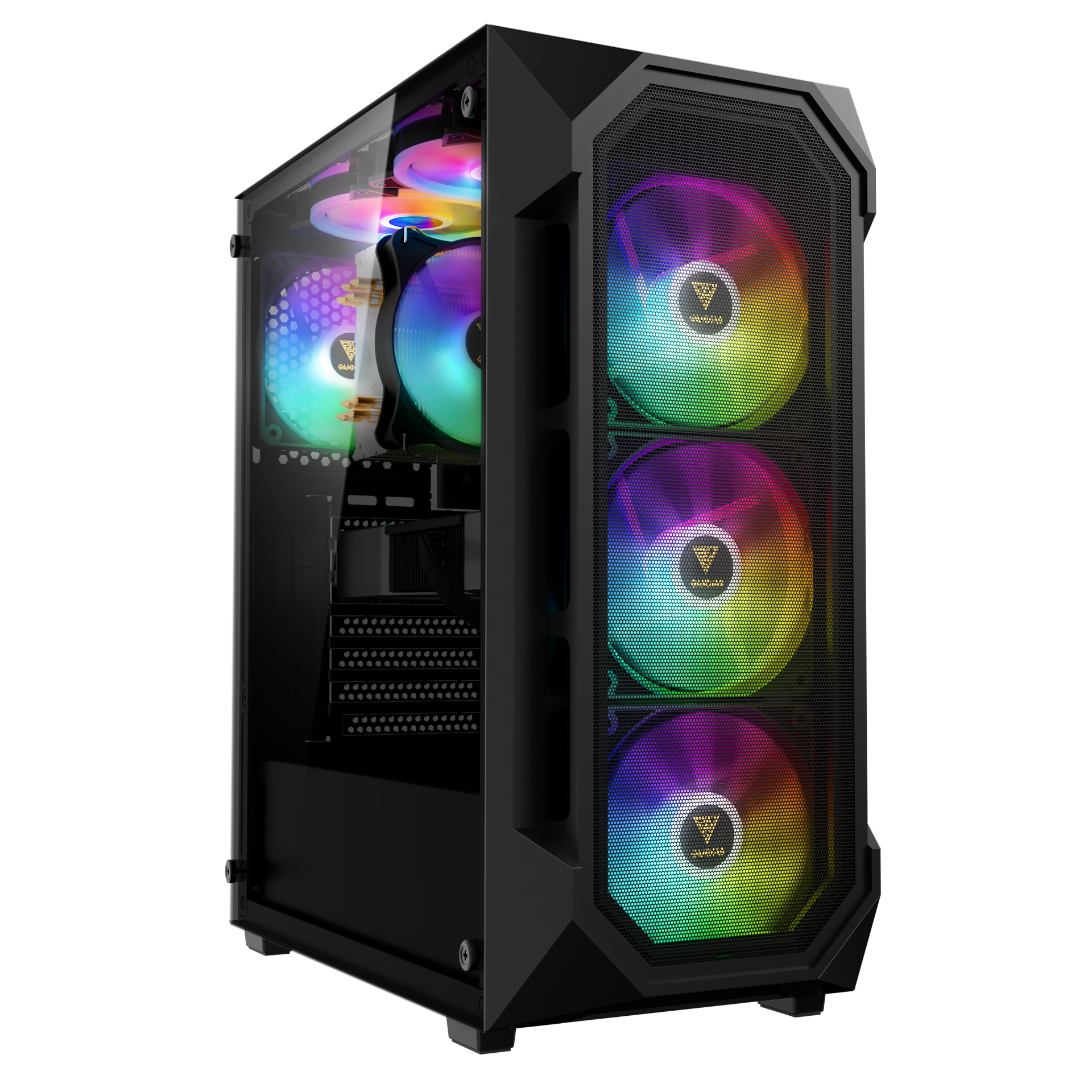 PC Gaming Aura AM4 9060 XT - GPU RX 9060 XT, CPU Ryzen 7 5700X, RAM Kit 32GB, SSD 1TB, 750W Gold